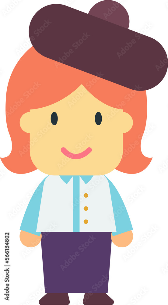 artist character illustration in minimal style artist character illustration in minimal style