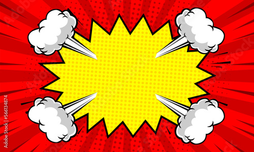 comic burst boom explosion background