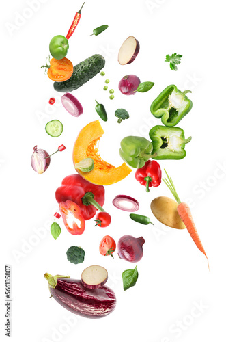 Flying healthy vegetables o...