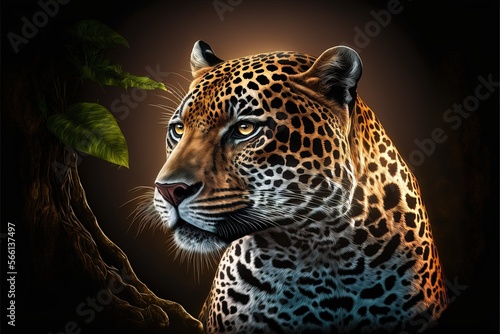 Regal Jaguar  in the jungle