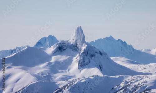 Fotografía Snow covered Canadian Nature Landscape Background