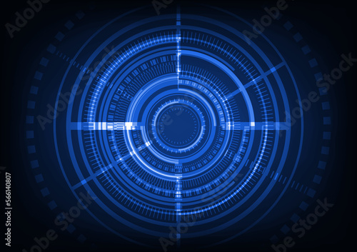 tech circle abstract background