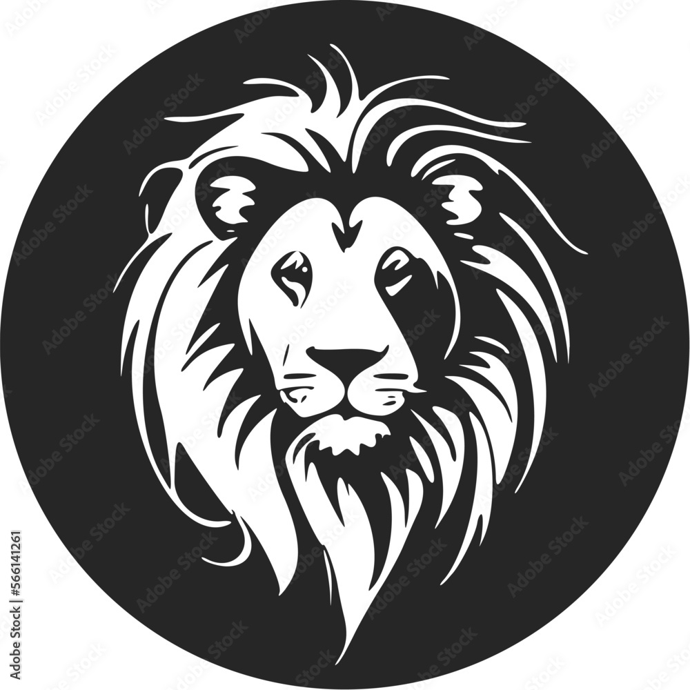 Unleash the power of your brand with a stylish lion head logo.