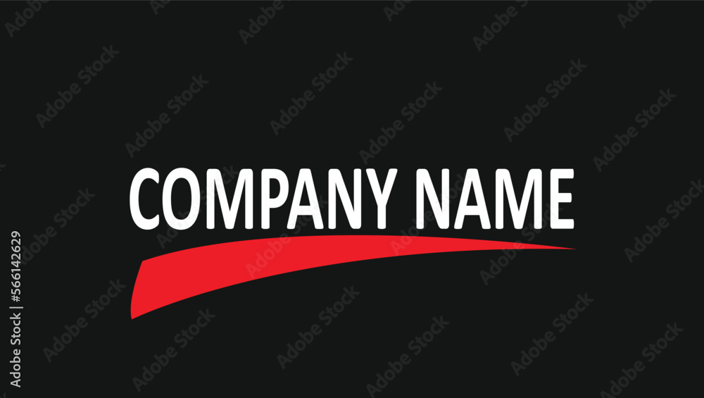 Obraz premium Minimal Swoosh abstract logo