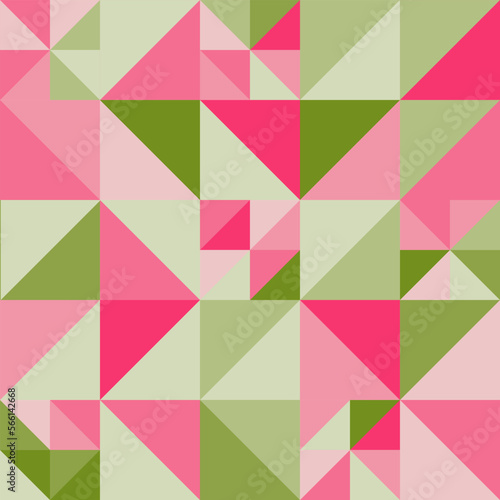 Abstract geometric green and pink pattern design,abstract colorful bacgruond,Vector illustration