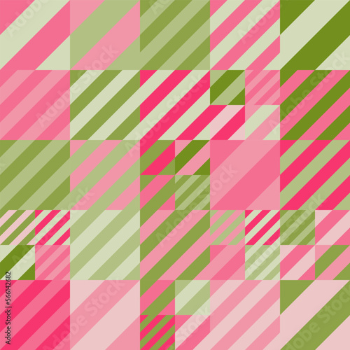 Abstract geometric green and pink pattern design,abstract colorful bacgruond,Vector illustration