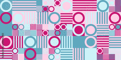 Abstract geometric pink and blue pattern design,abstract colorful bacgruond,Vector illustration