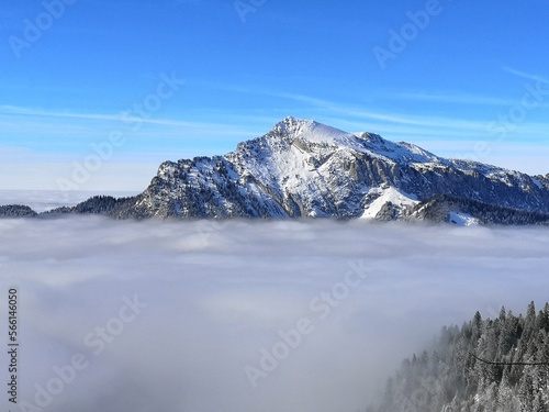 Paysage hivernal en montagne - saint pierre de chartreuse