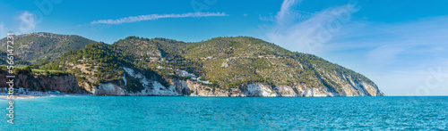 Fototapeta Naklejka Na Ścianę i Meble -  Summer sea beach Contrada Mattinatella, Gargano peninsula in Puglia, Italy