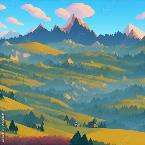 mountain view background