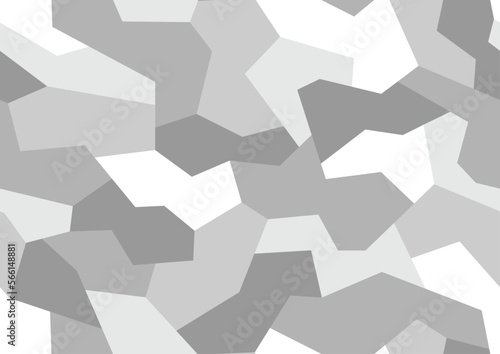 Geometric camouflage texture seamless pattern. Abstract modern military sport ornament for fabric and fashion textile print. Vector background.