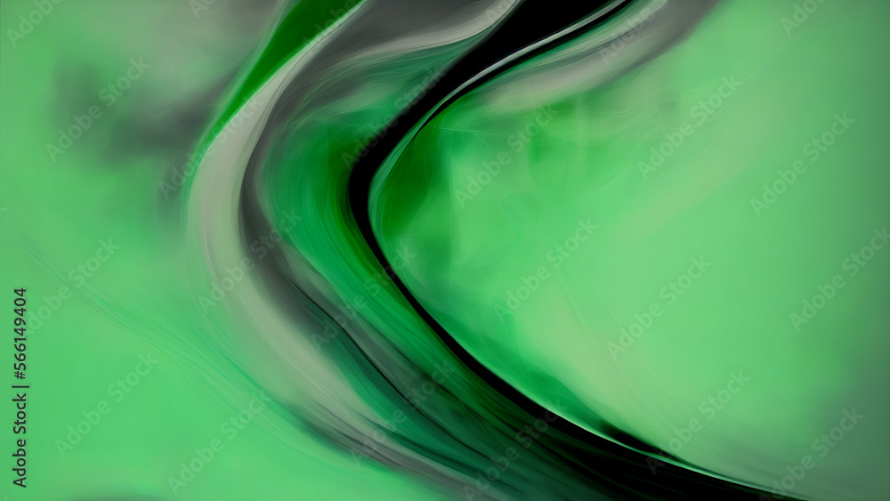 abstract green background - generative ai illustration