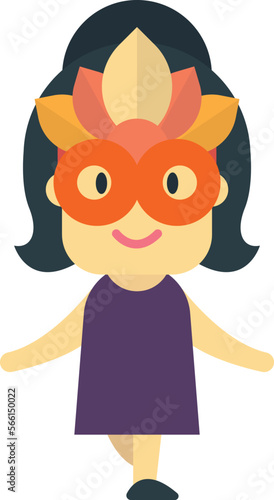 stage actor illustration in minimal style