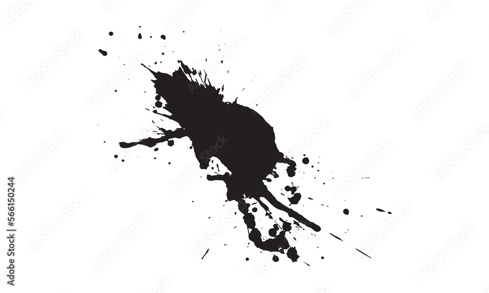 Abstract ink Black Splash Background black watercolor splash isolated on white Abstract ink Black Splash Background black watercolor splash isolated on white