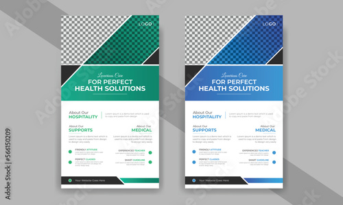 Minimalist medical healthcare social media Instagram stories Template design 