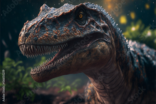 Megalosaurus illustrations. Generative AI