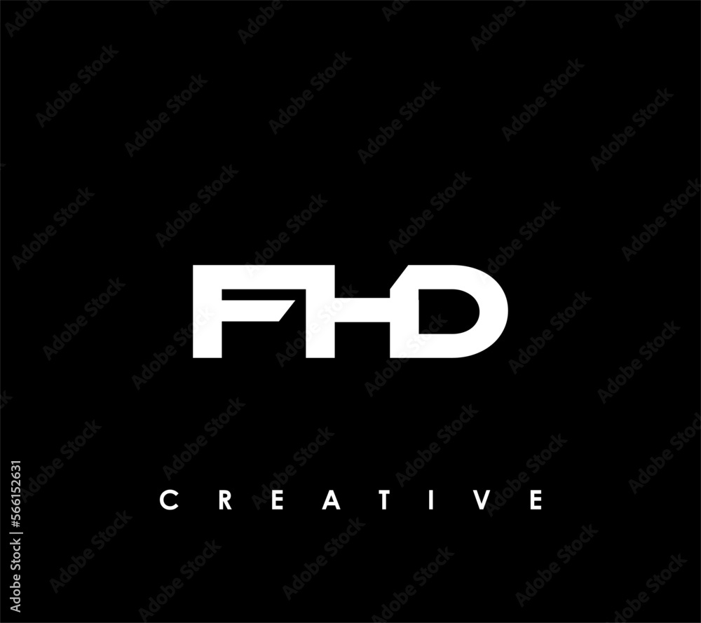 FHD Letter Initial Logo Design Template Vector Illustration FHD Letter Initial Logo Design Template Vector Illustration