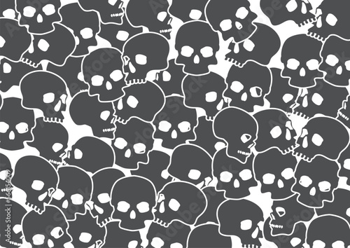 頭蓋骨　髑髏　骸骨　
