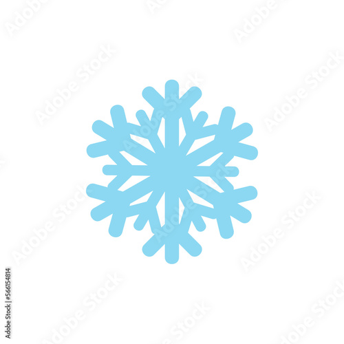 Snow and winter concept. Snow icon in flat style design, snow vector.