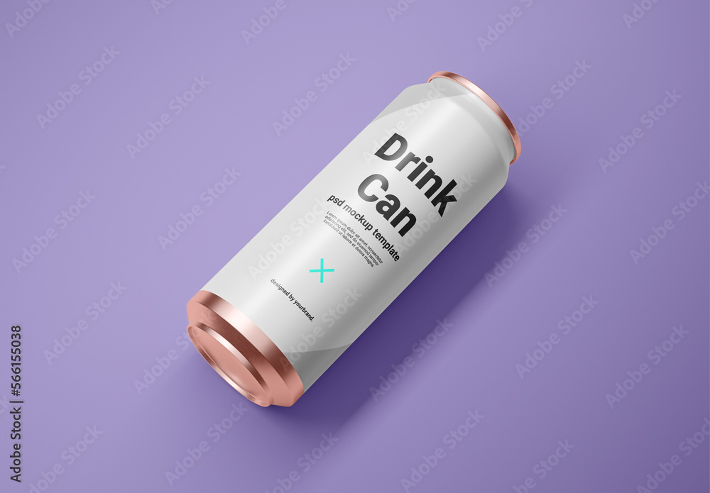 Drink Soda Can Mockup Template Stock Template Adobe Stock