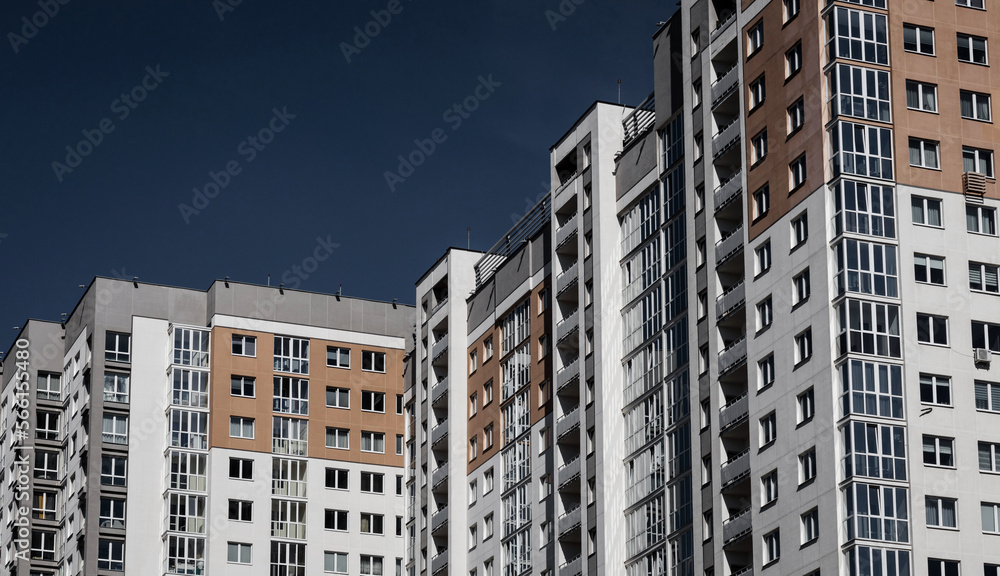 Apartments in residential complex.