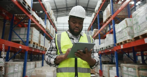 Checking stock  in warehouse