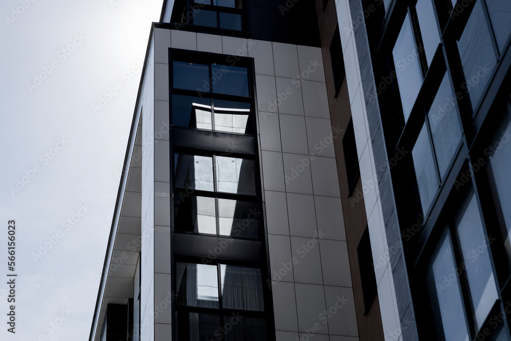 Modern commercial building. Modern commercial building.