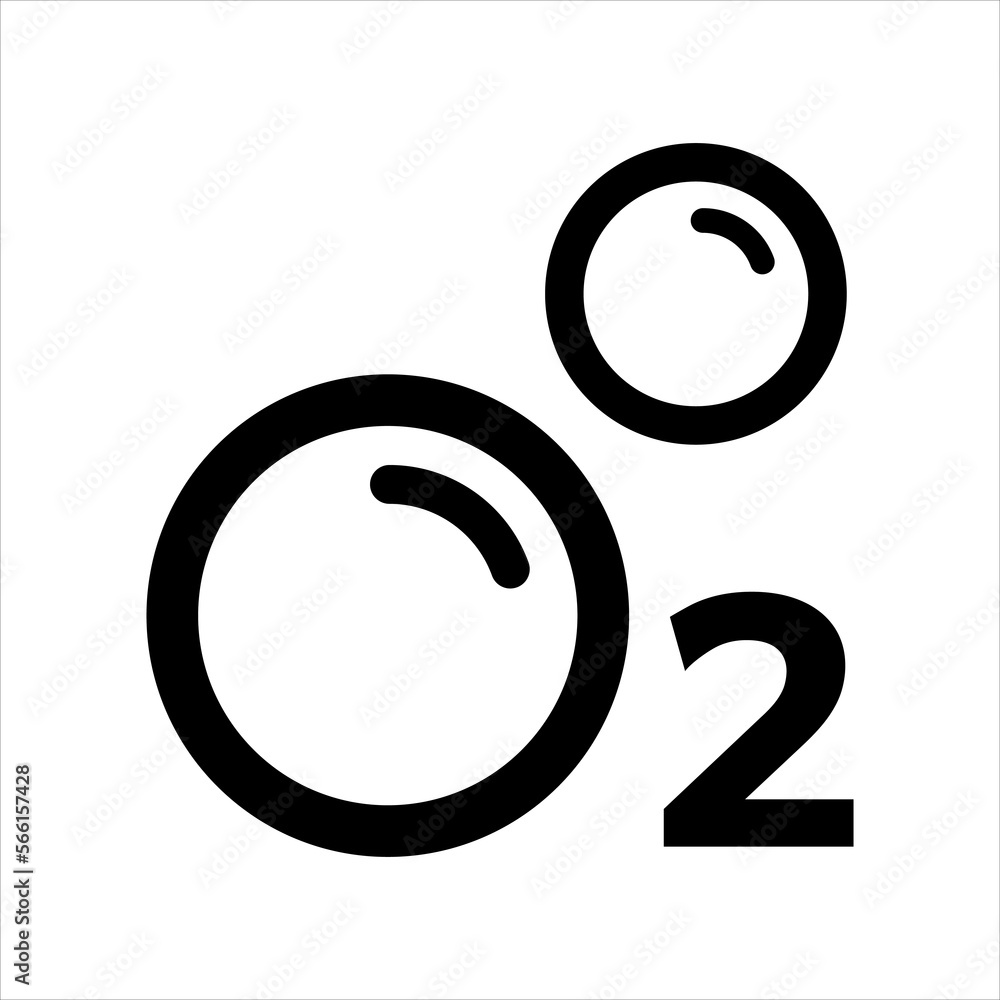 Oxygen Design, simple O2 symbol Oxygen Design, simple O2 symbol