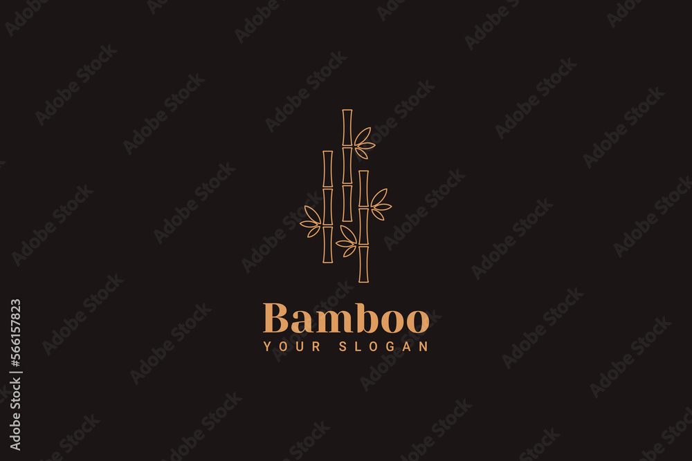 Green Bamboo Logo Design Template Green Bamboo Logo Design Template