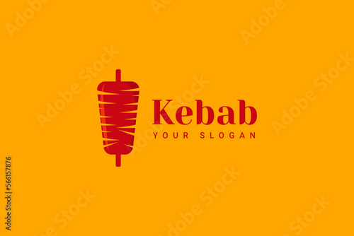 Shawarma Logo For Restaurants And Markets. Doner Kebab Logo Template.