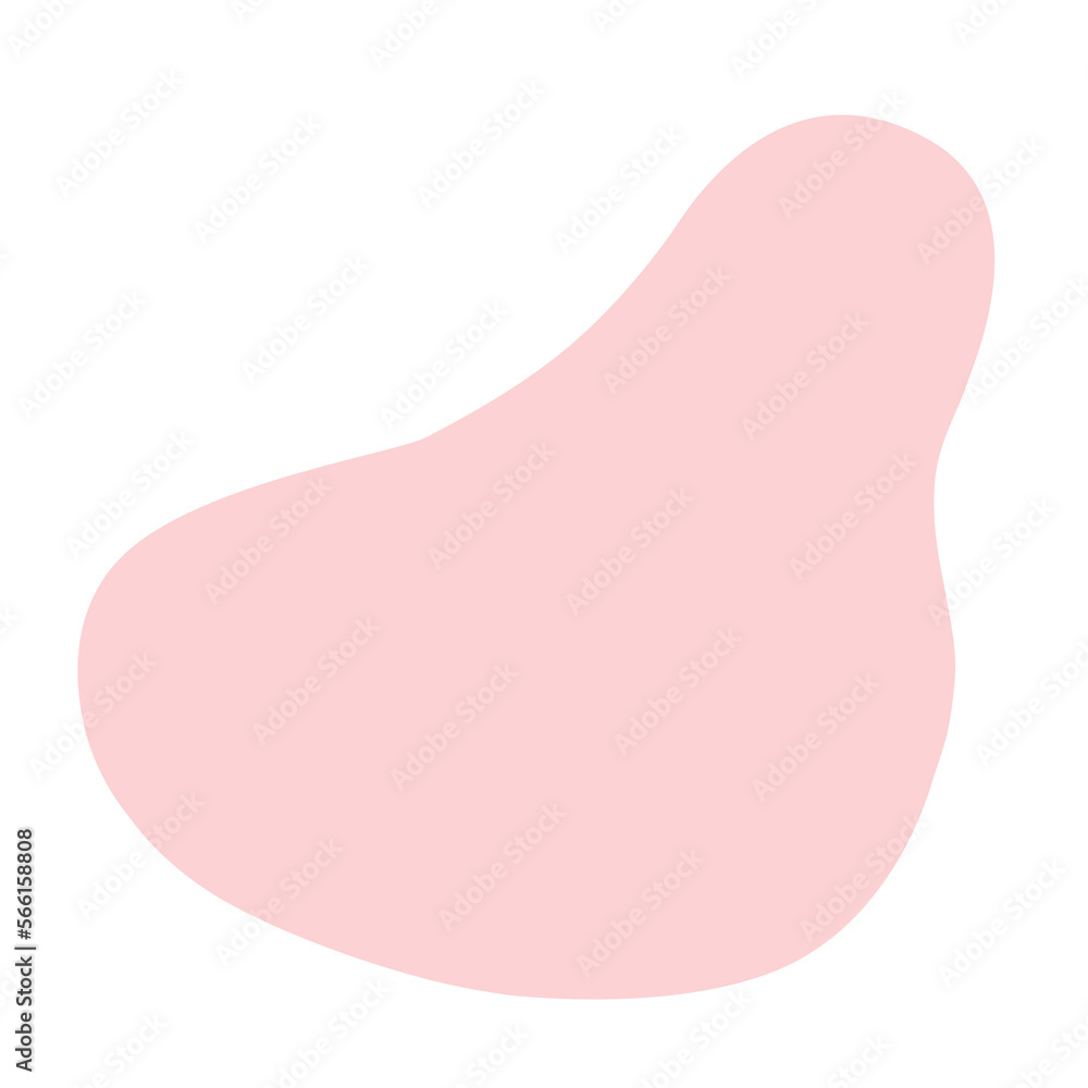 Abstract shape pink blob and line art.
Abstract shape pink blob and line art.