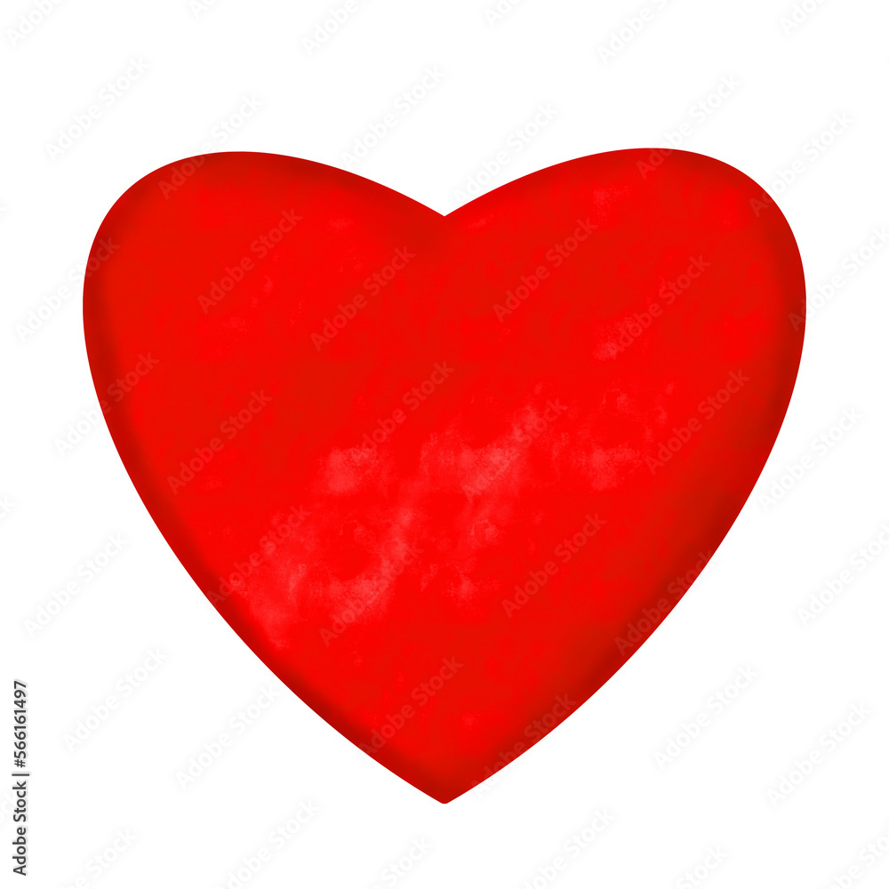 Red pencil heart doodle line. Red pencil heart doodle line.