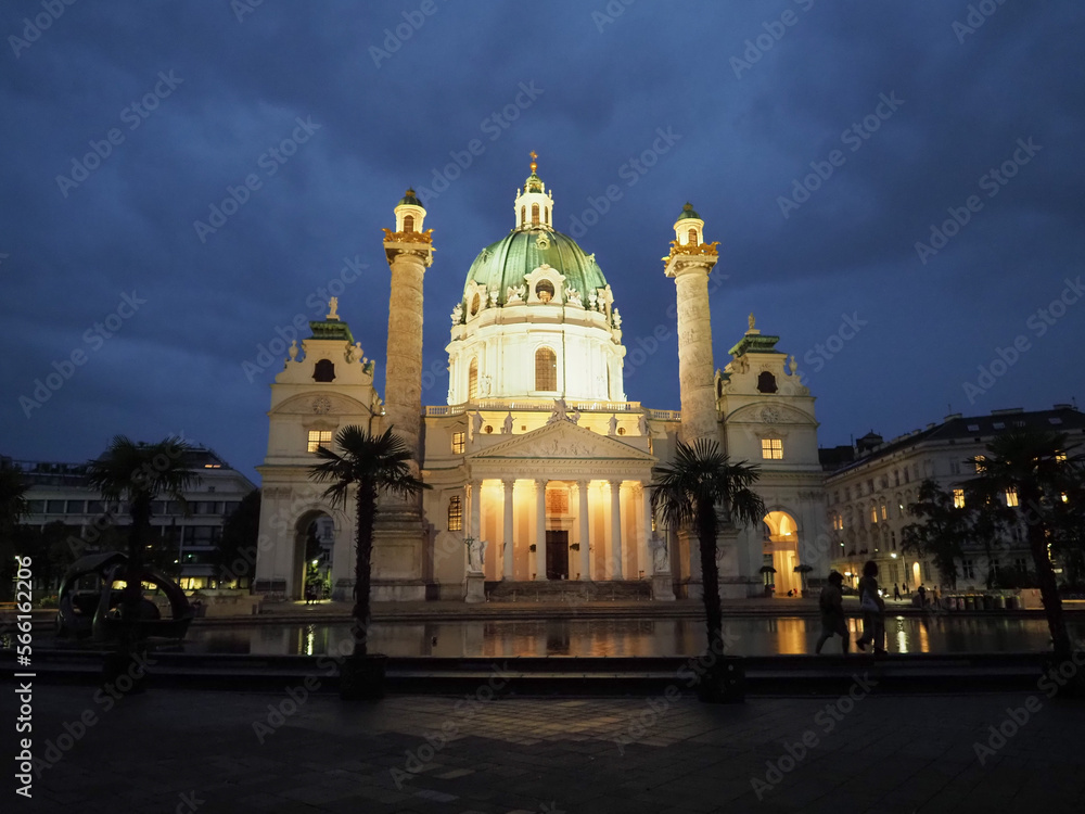 Karlskirche church in Vienna