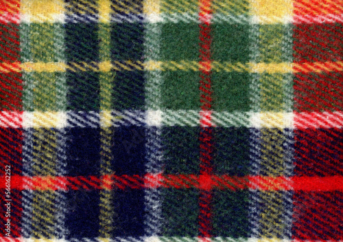 red green blue and yellow tartan fabric texture background