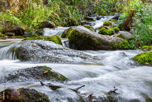 Mountain river in the hills of Kazakhstan