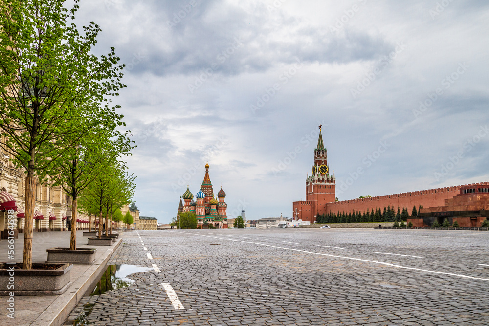 Obraz premium Red Square without people