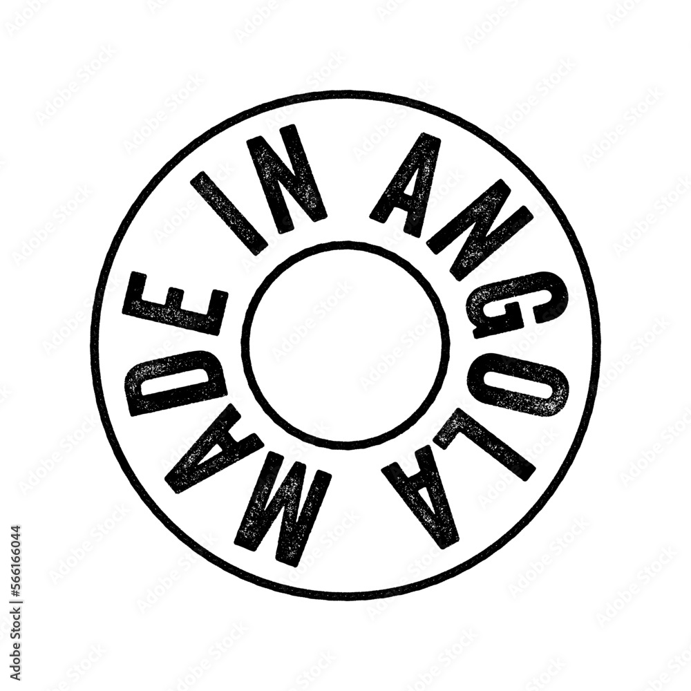 Made in Angola text emblem stamp, concept background Made in Angola text emblem stamp, concept background