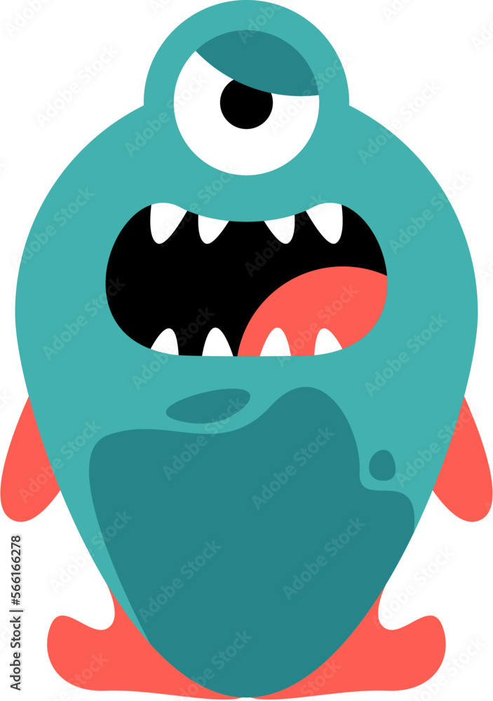 Cute Doodle Monster Vector