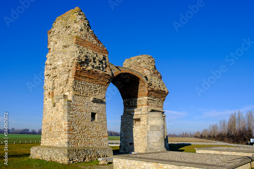 Austria, Lower Austria, Petronell-Carnuntum, Ruin of Heidentor arch photo