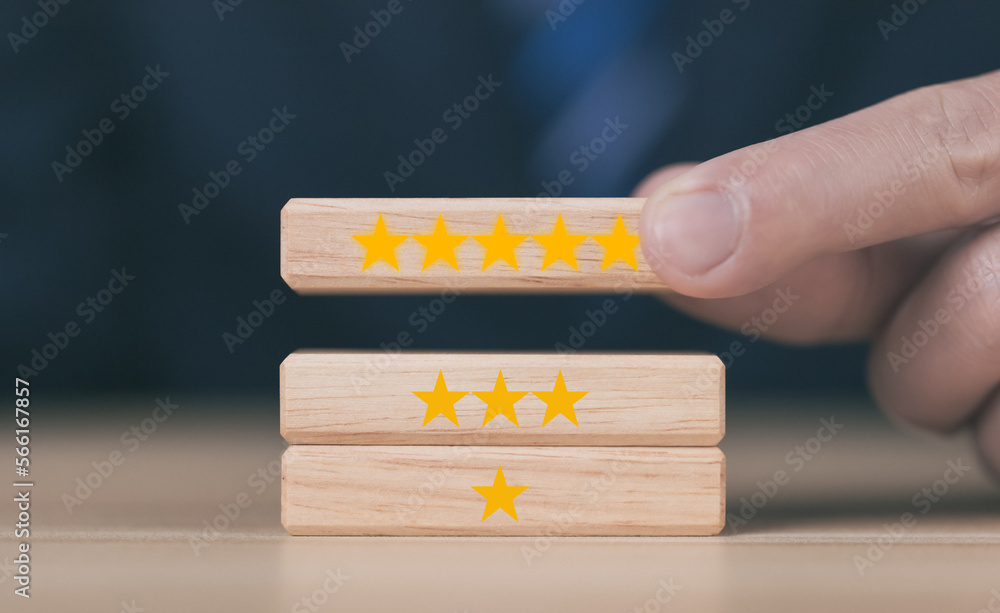 © VRVIRUS - positive customer reviews Five-star. Service satisfaction survey concept © VRVIRUS - positive customer reviews Five-star. Service satisfaction survey concept