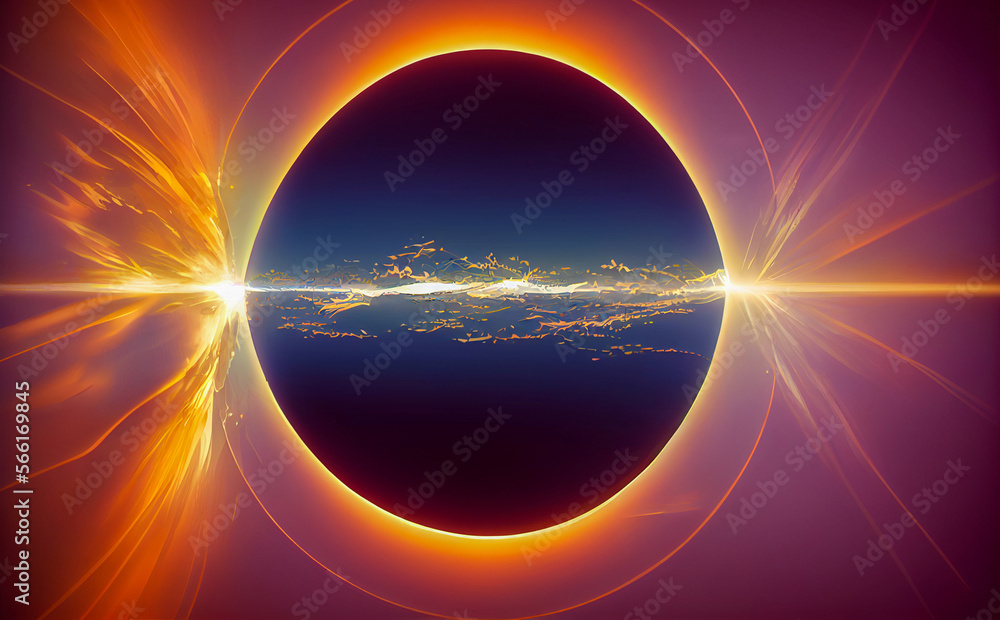 Illustrative image of nuclear fusion concept Illustrative image of nuclear fusion concept