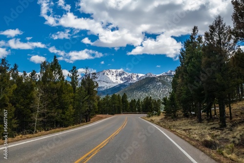 A long way down the road going to Colorado Springs, Colorado © CheriAlguire
