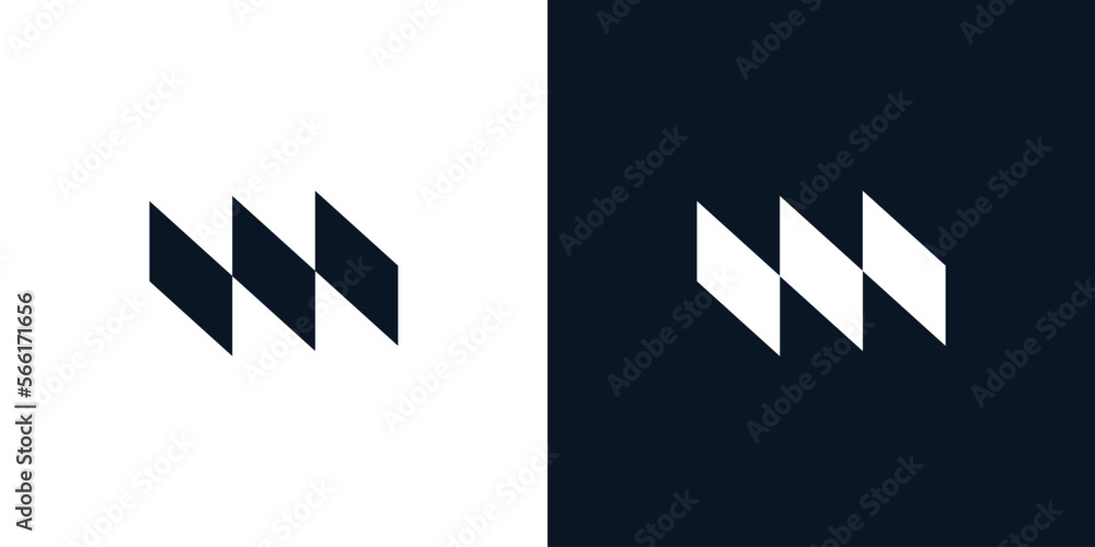 M logo design simple and modern