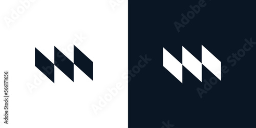 M logo design simple and modern