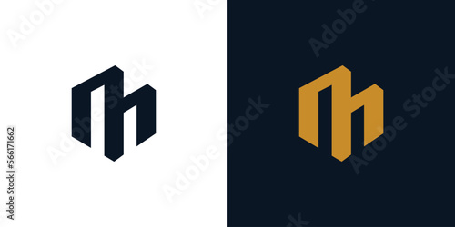 Modern and strong letter M initials logo design 2
