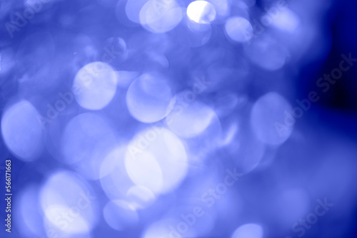 Abstract background with bokeh on blue background Copy space