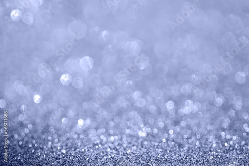 Diamond bokeh texture on blue silver background for design