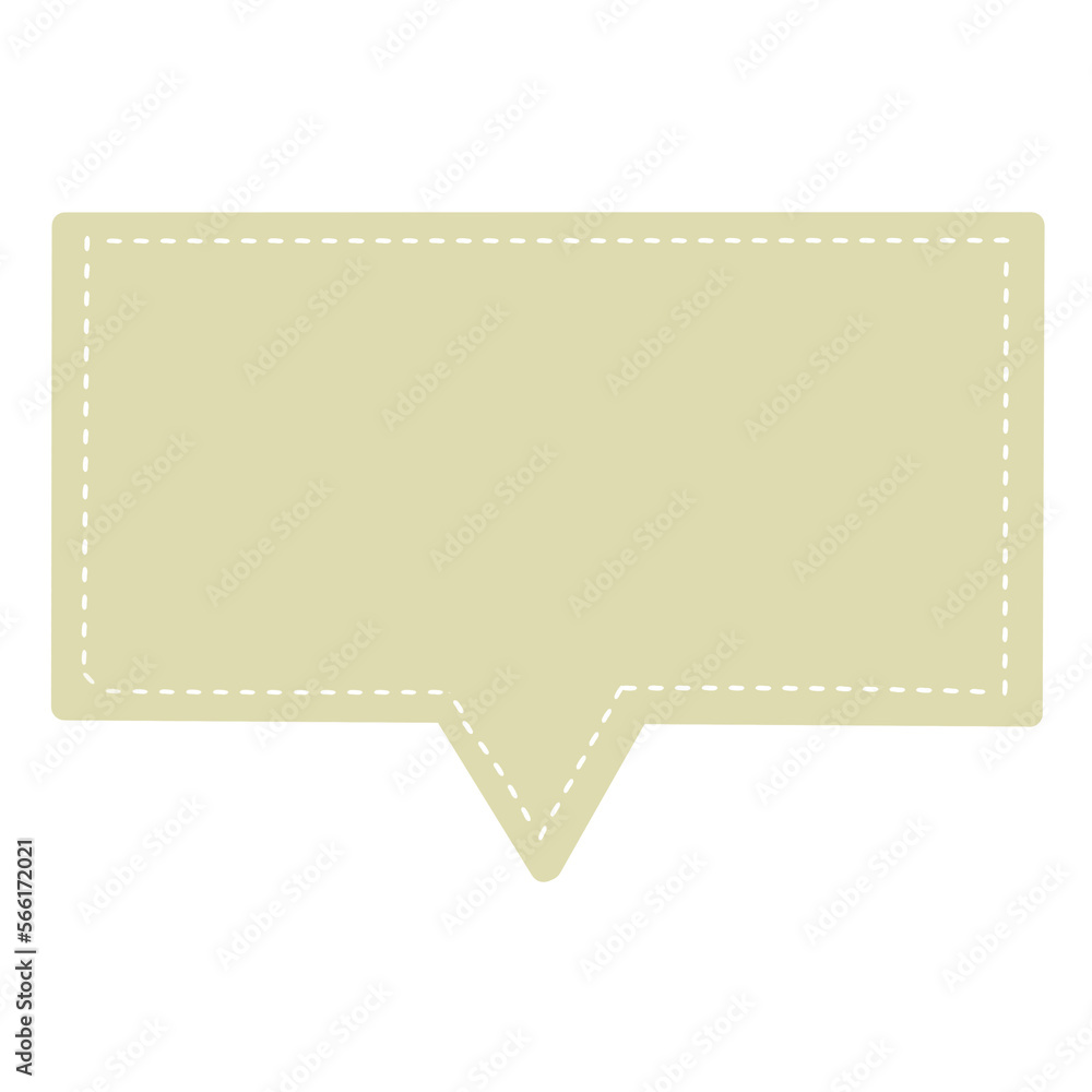 Pastel green frame speech bubble and white dotted line.
Pastel green frame speech bubble and white dotted line.
