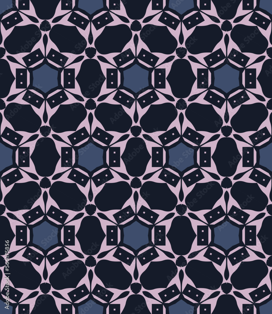 Fototapeta premium Abstract tileable geometric pattern. A seamless background, vintage texture. 