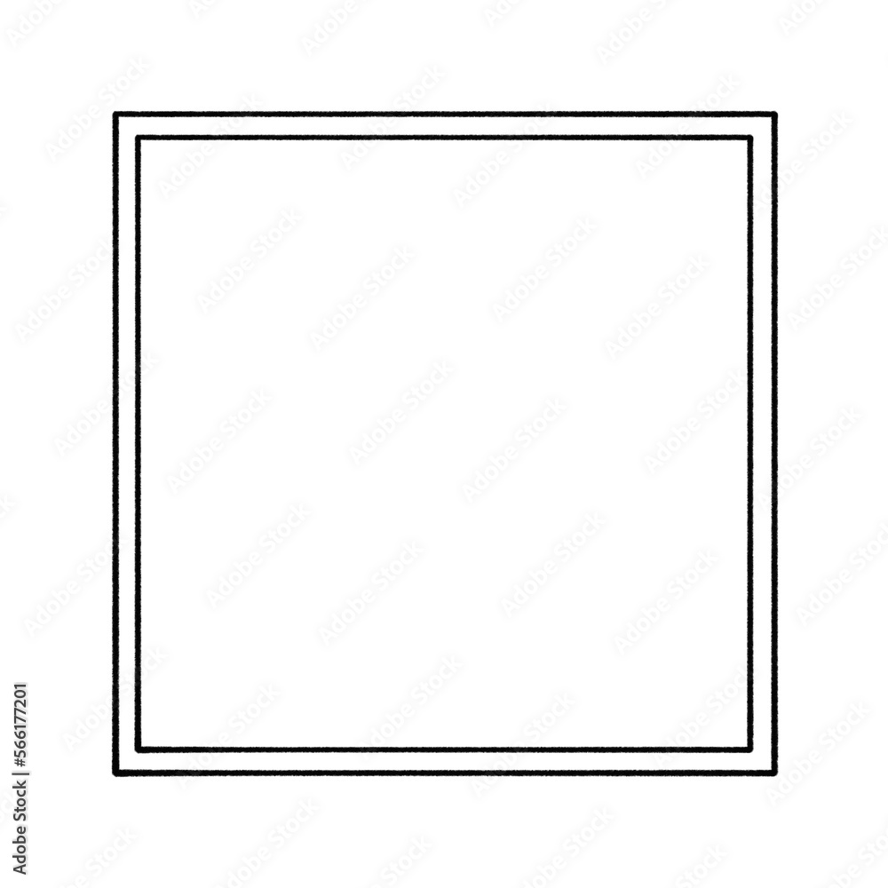 Black square frame element with line border png. Black square frame element with line border png.